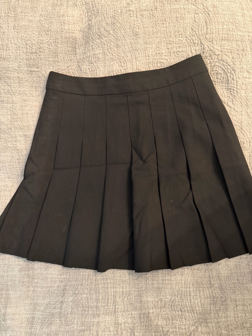 Sunday Best Black Pleated Mini Skirt